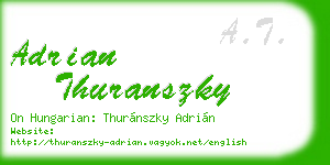 adrian thuranszky business card
